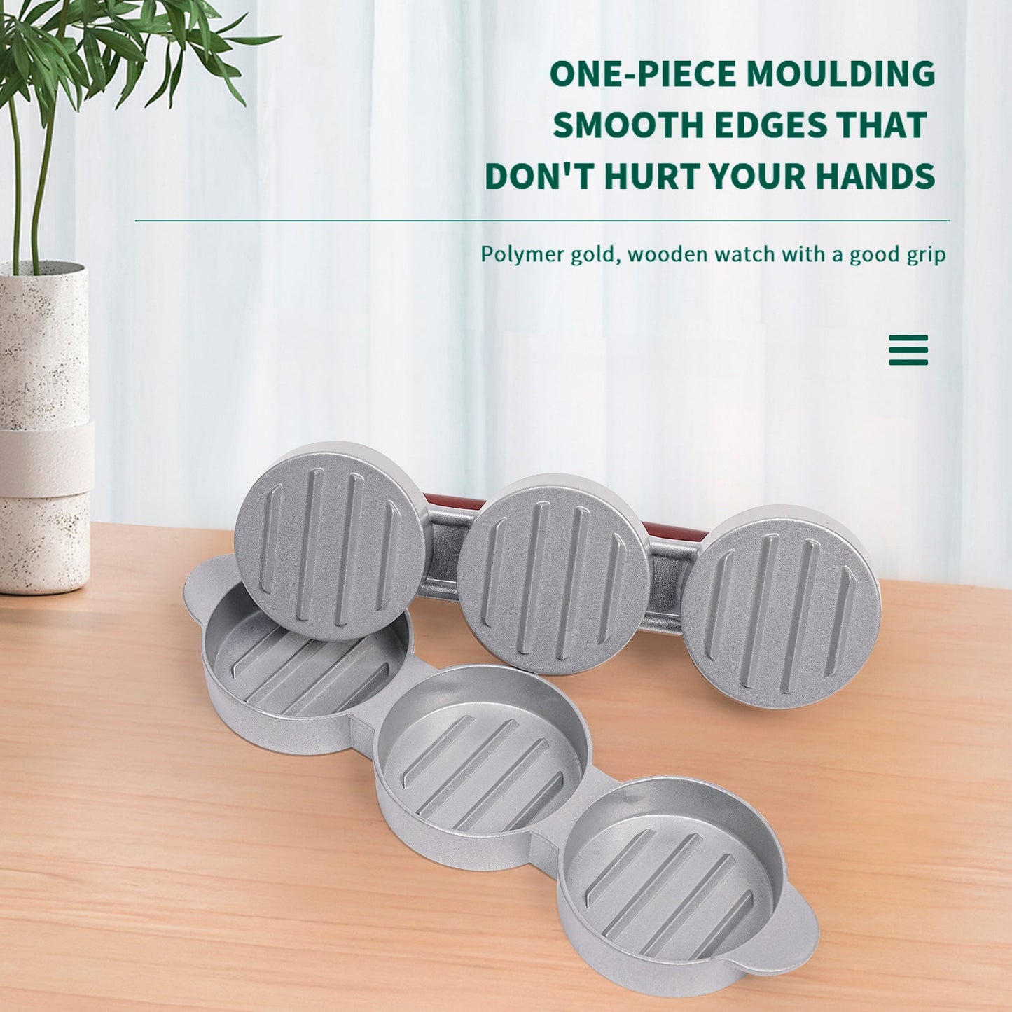 Eco-Friendly Hamburger Meat Press - Durable, Reusable Kitchen Tool