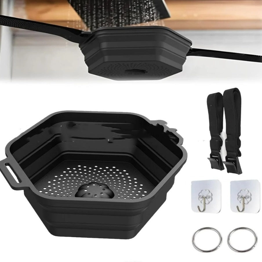 Eco-Friendly Collapsible Shower Head - Water-Saving Hexagonal Design