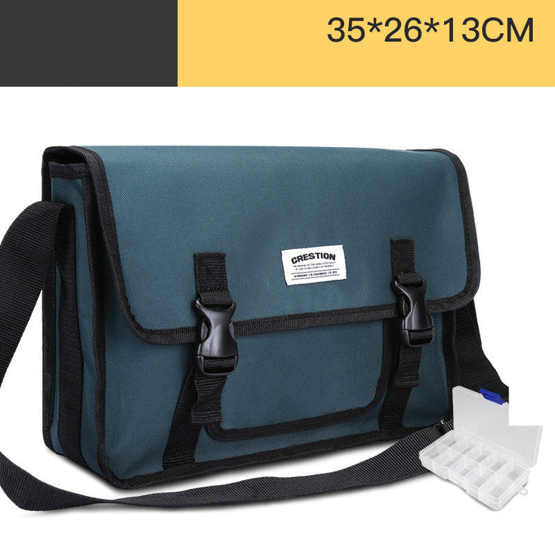 Durable Black and Yellow Tool Bag with Organizer Box
