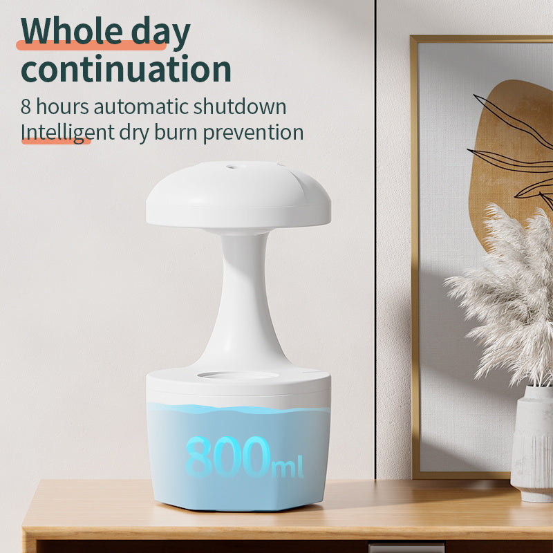 Silent White Humidifier with Energy-Efficient 8-Hour Operation