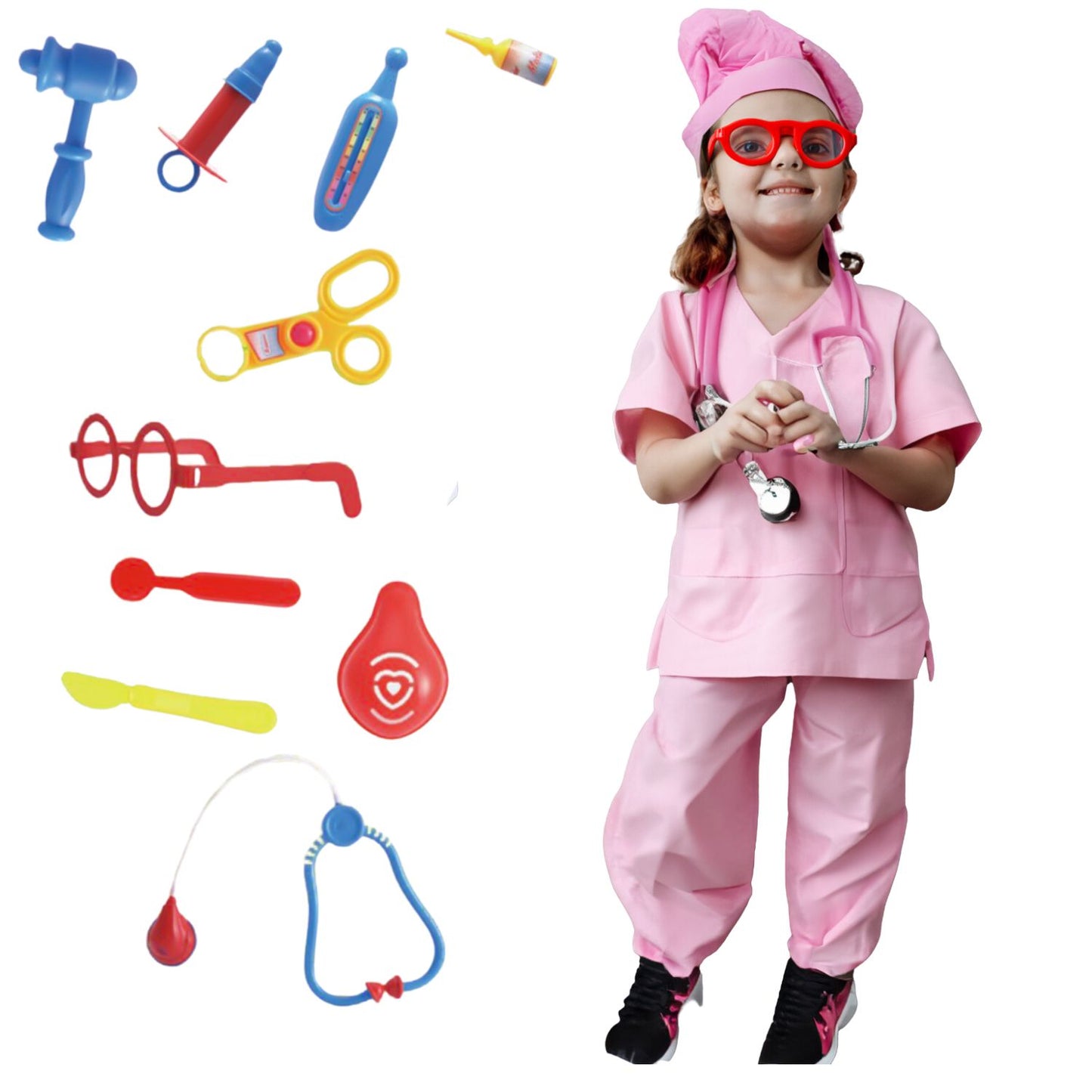 FITTO Nurse Costume for Kids