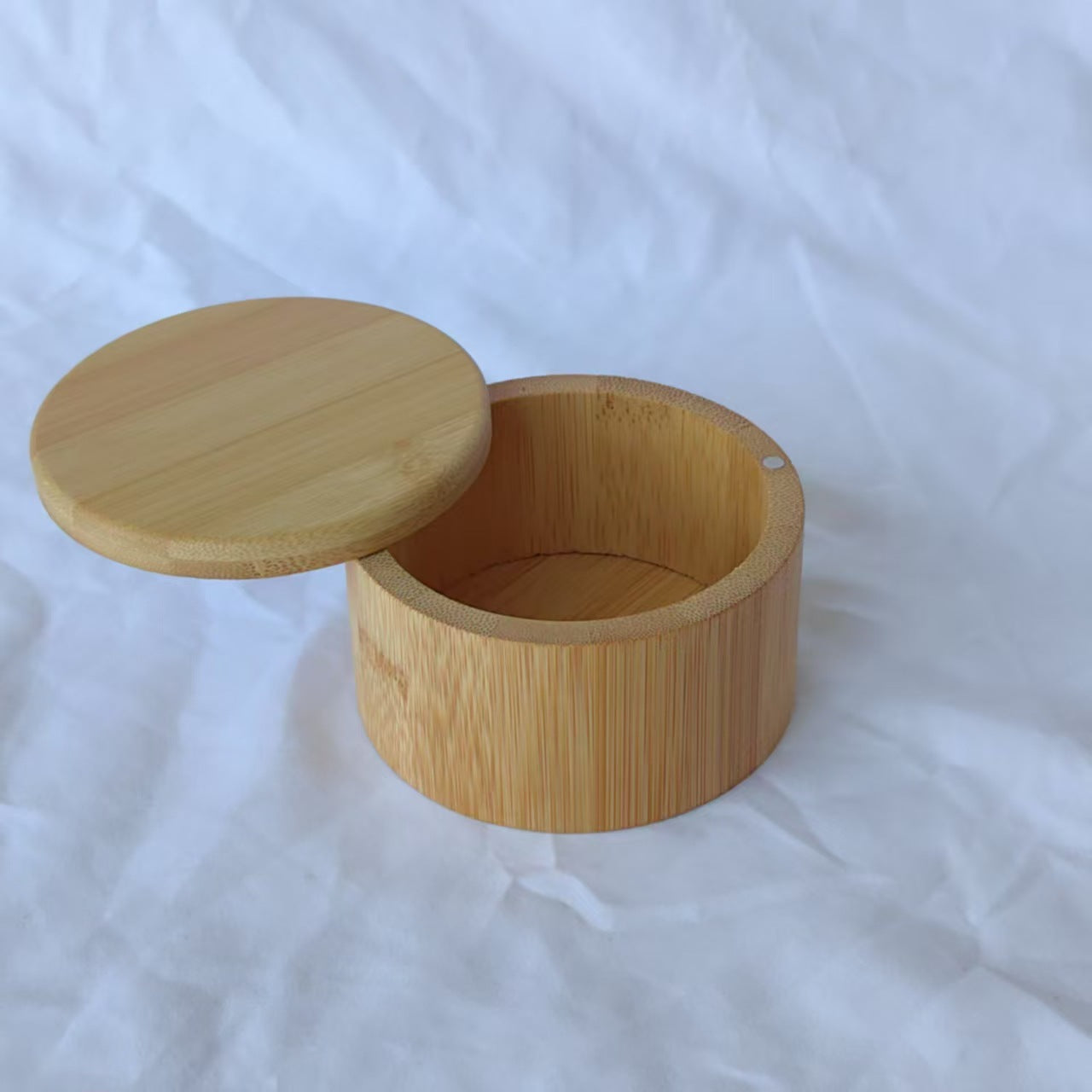 Eco-Friendly Bamboo Spice Box with Dual Compartments