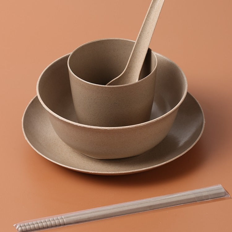 Eco-Friendly Bamboo Spoon and Bowl Set - Sustainable Dining Essentials