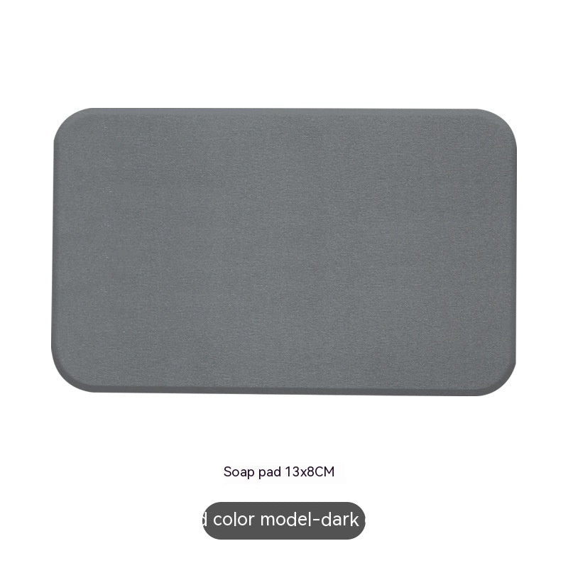 Sustainable Dark Gray Bathroom Accessory Set with Black Marble Pattern