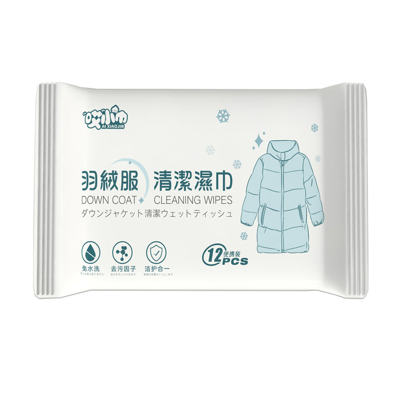 Eco-Friendly Down Coat Cleaning Wipes - Biodegradable & Plastic-Free