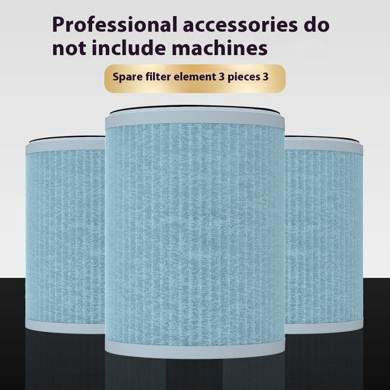 Cylindrical White Air Purifier with Negative Ion Technology for Home Use
