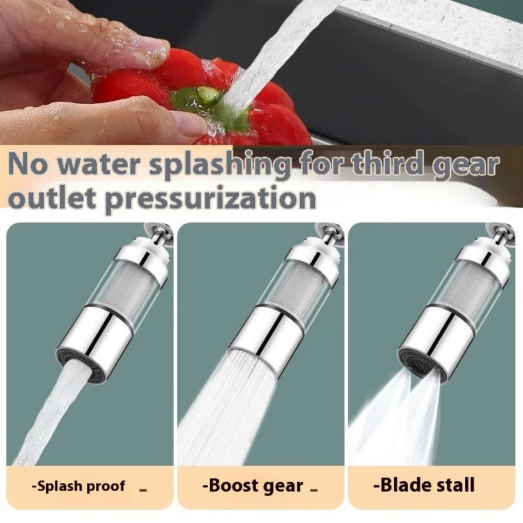 Universal Water-Saving Faucet Attachment with Multi-Stage Filtration