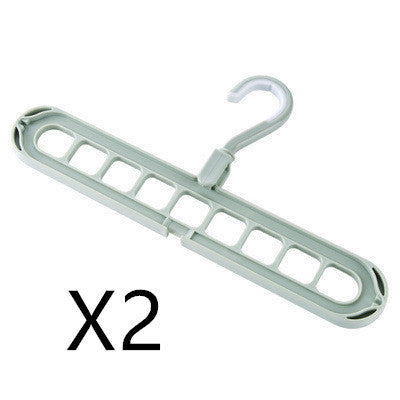 Space-Saving Anti-Skid Folding Hanger with Multi-Slot Design