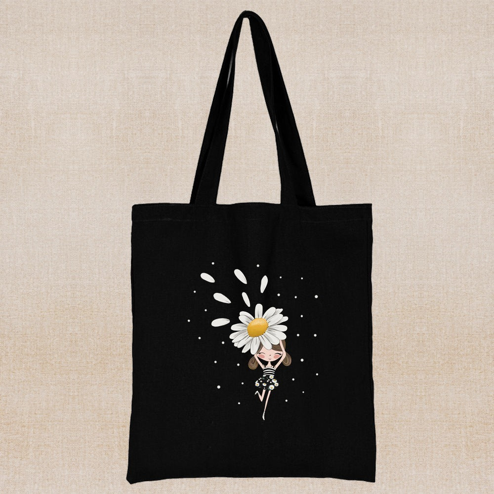Eco-Friendly Daisy Tote Bag - Sustainable, Reusable, Durable