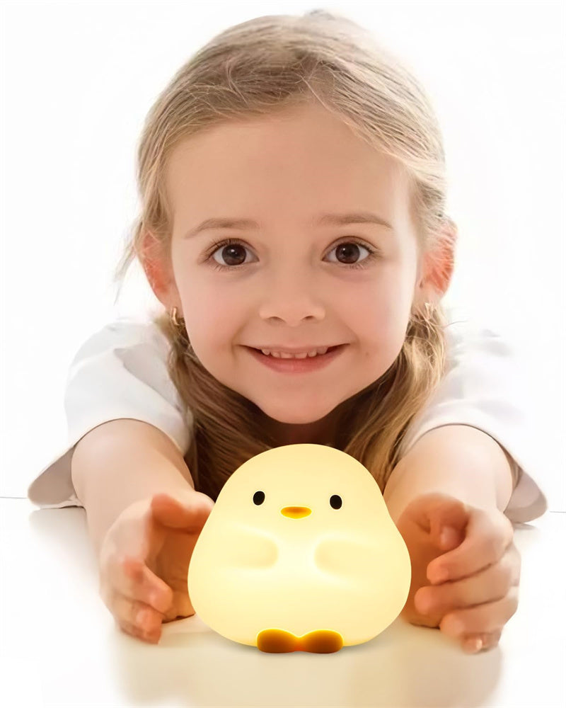 Eco-Friendly Duck Night Light - Soft Silicone LED for Kids
