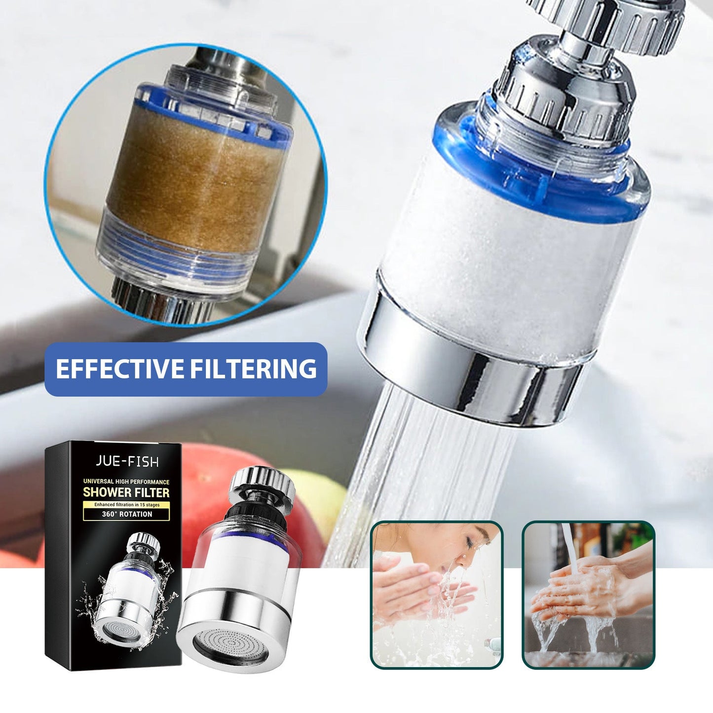 High-Performance Shower Filter for Healthier Skin & Hair