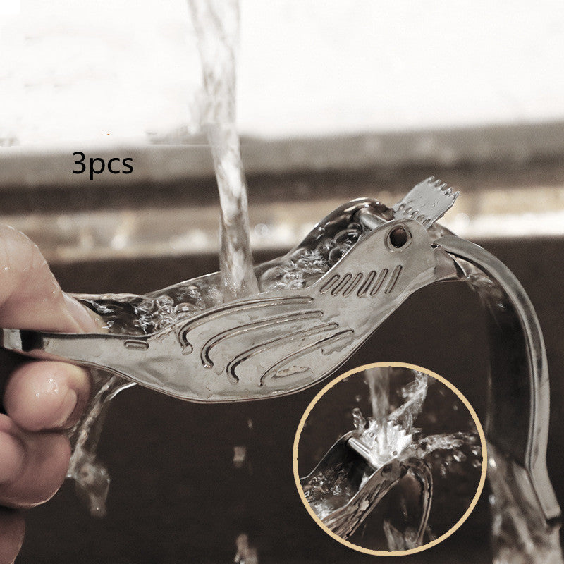 Bird-Shaped Stainless Steel Lemon Press - Eco-Friendly Manual Citrus Juicer