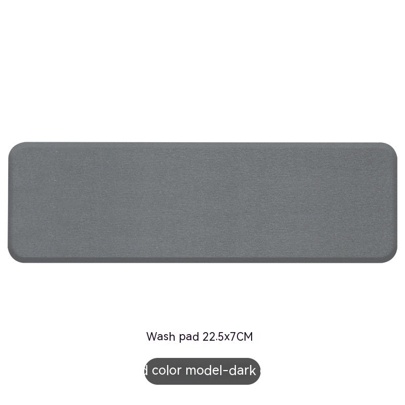 Sustainable Dark Gray Bathroom Accessory Set with Black Marble Pattern
