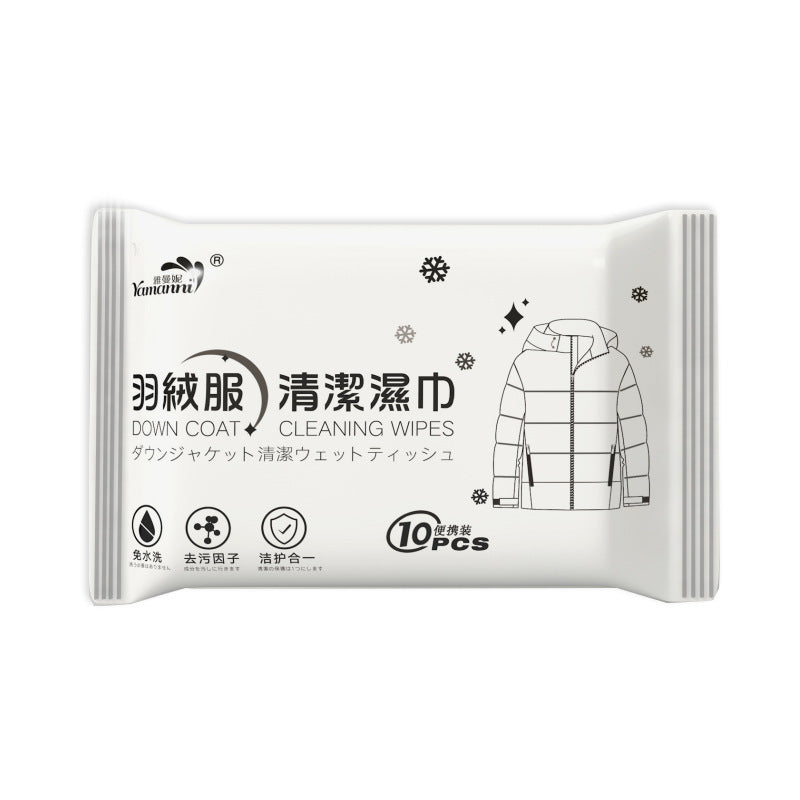 Eco-Friendly Down Coat Cleaning Wipes - Biodegradable & Plastic-Free