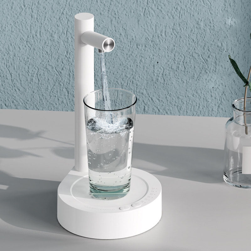 Eco-Friendly Countertop Water Dispenser - Black Cylindrical Design