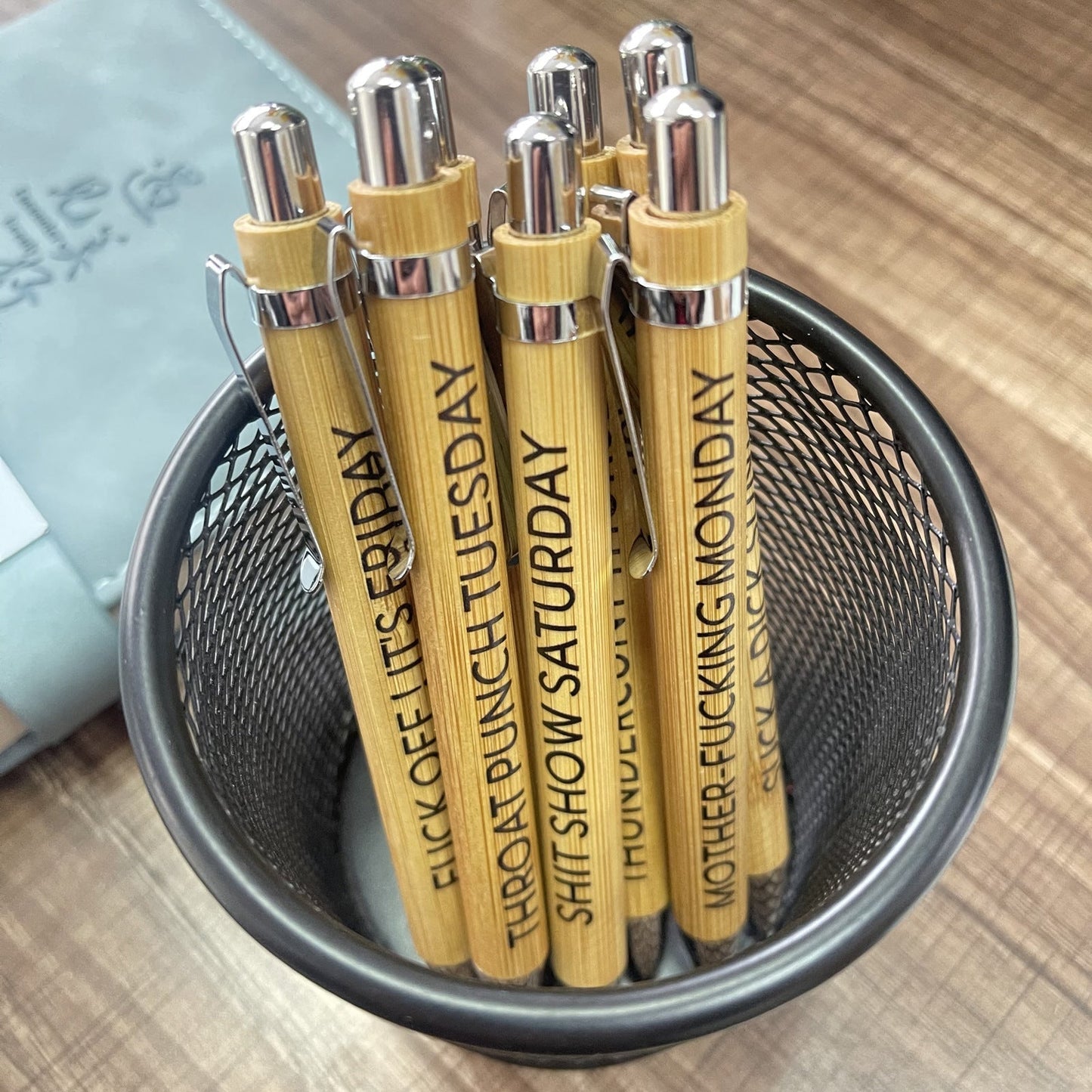 Eco-Friendly Bamboo Ball-Point Pen Set - Sustainable Writing Essentials