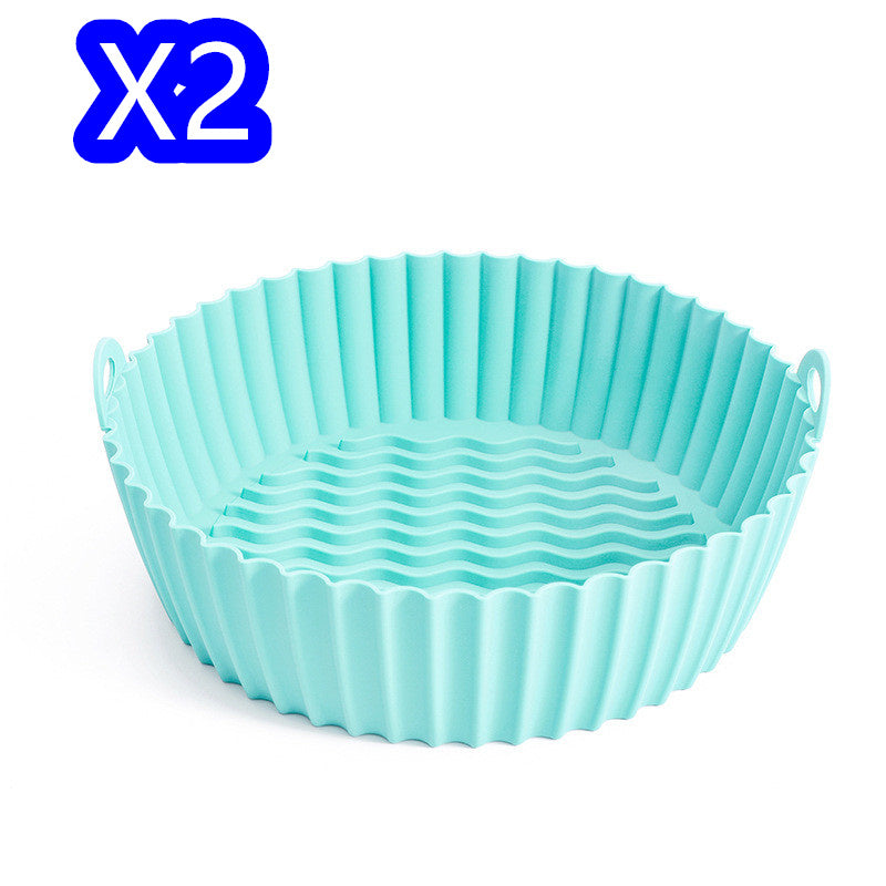 Eco-Friendly Silicone Baking Tray for Air Fryers - Reusable & Durable