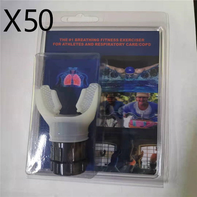Breathing Trainer Respirator Mouthpiece for Enhanced Lung Capacity