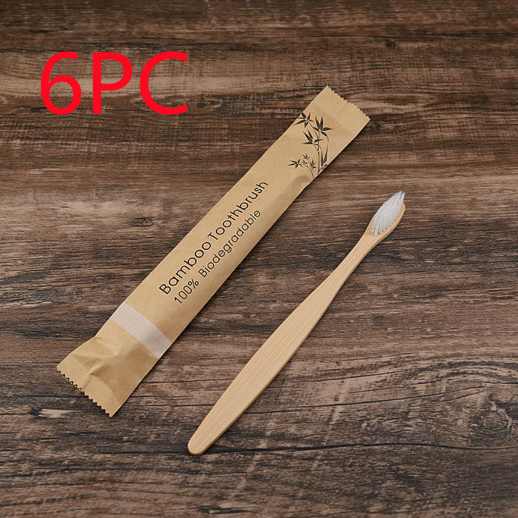 Eco-Friendly Bamboo Toothbrush with Biodegradable Handle