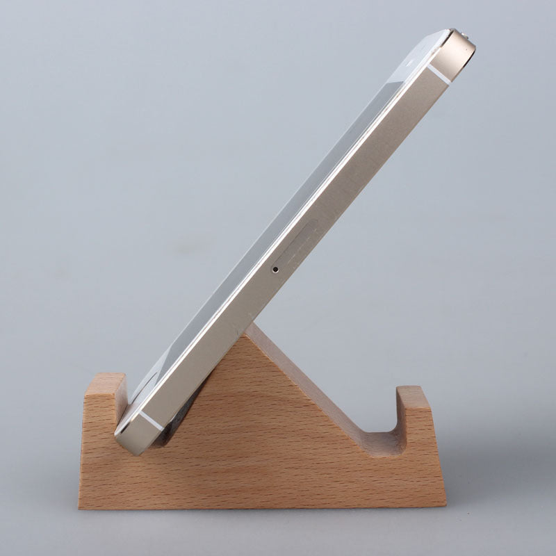 Dinosaur-Shaped Eco-Friendly Wooden Phone Stand