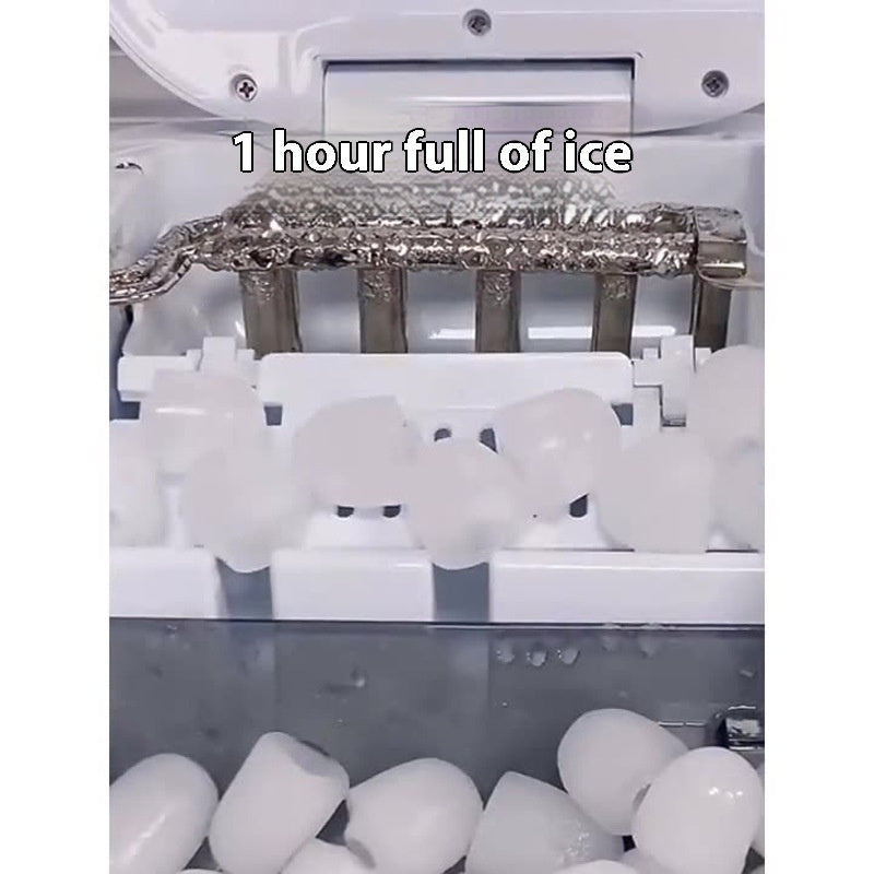 Portable Countertop Ice Maker - Energy Efficient, Eco-Friendly, Durable