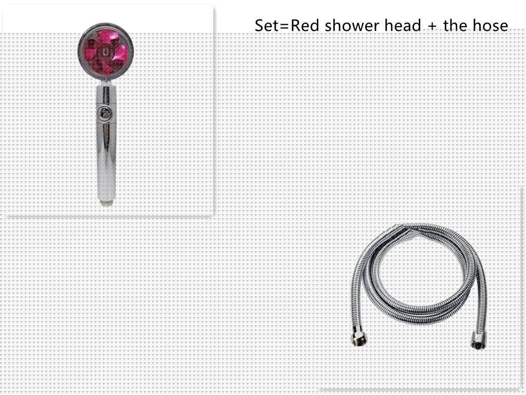 Water-Saving Handheld Shower Head with 360° Rotation and Adjustable Angles