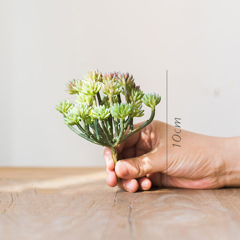 Eco-Friendly Artificial Succulent Terrarium - Low Maintenance Home Decor