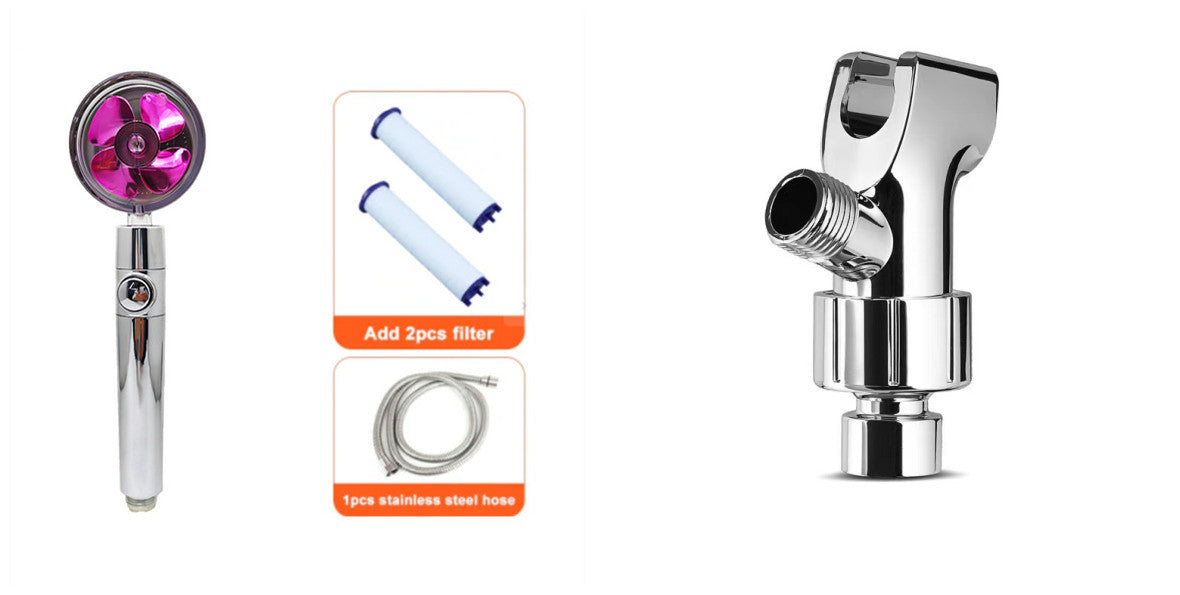 Water-Saving Handheld Shower Head with 360° Rotation and Adjustable Angles