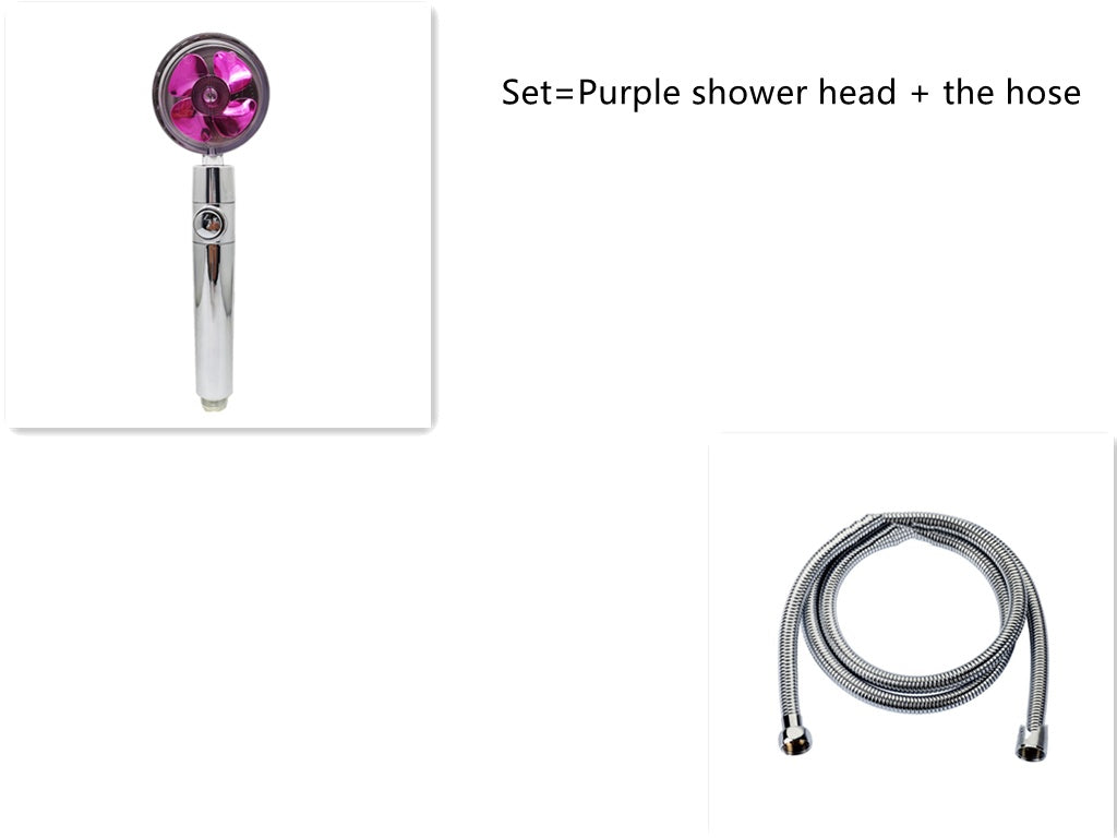 Water-Saving Handheld Shower Head with 360° Rotation and Adjustable Angles