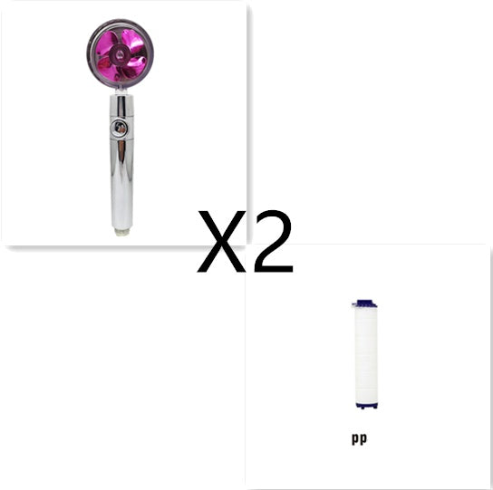 Water-Saving Handheld Shower Head with 360° Rotation and Adjustable Angles