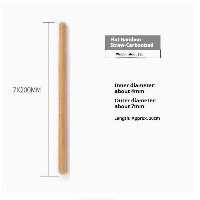 Eco-Friendly Bamboo Reusable Drinking Straws - Sustainable & Biodegradable