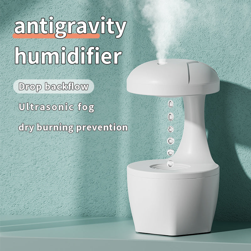 Silent White Humidifier with Energy-Efficient 8-Hour Operation