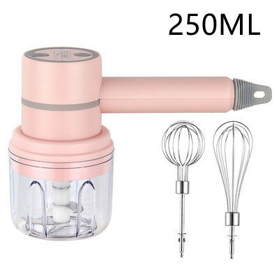 Wireless Handheld Food Mixer - Light Green, Rechargeable, Eco-Friendly
