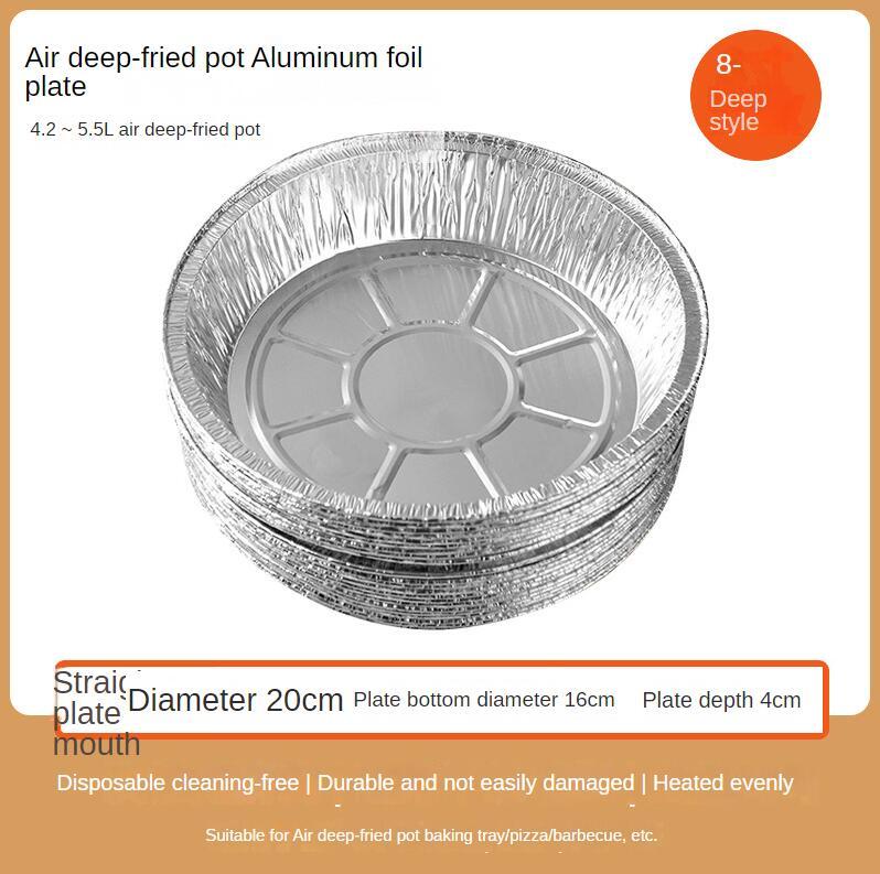 Eco-Friendly Reusable Aluminum Foil Trays for Air Fryers
