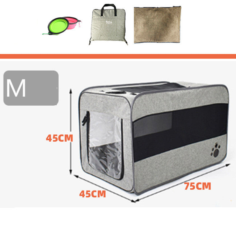 Portable Eco-Friendly Pet Crate for Travel and Home