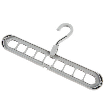 Space-Saving Anti-Skid Folding Hanger with Multi-Slot Design