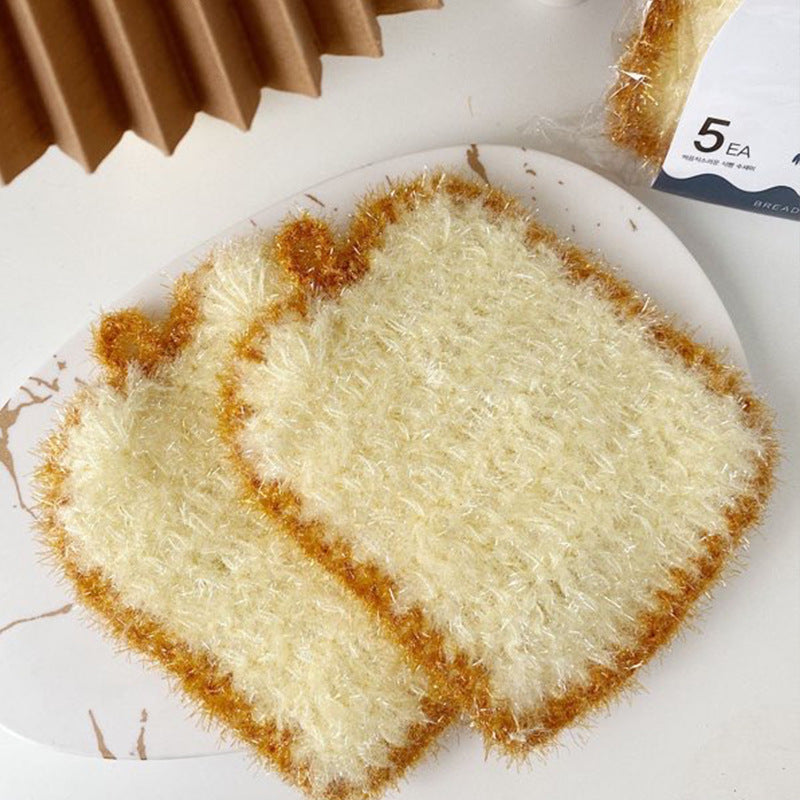 Eco-Friendly Bread-Shaped Cleaning Scrubber - Reusable & Durable