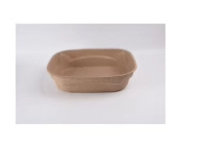 Biodegradable Disposable Litter Tray - Eco-Friendly, Single-Use, Natural Brown