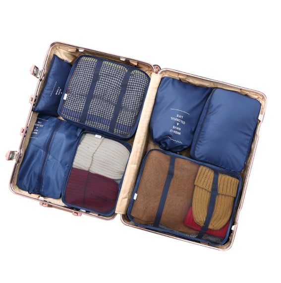 Eco-Friendly Travel and Storage Organizer Set - Light Blue