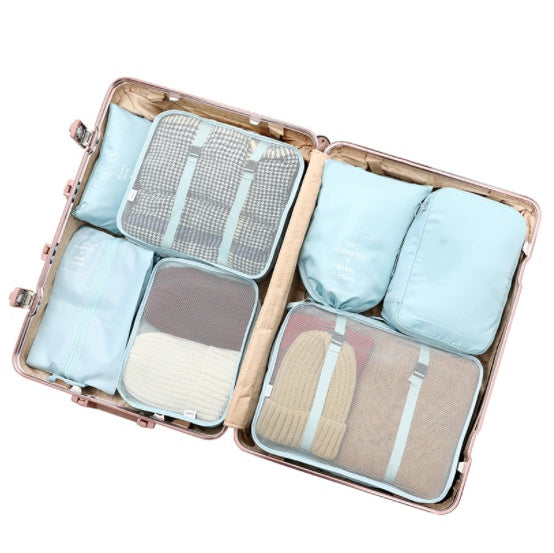 Eco-Friendly Travel and Storage Organizer Set - Light Blue