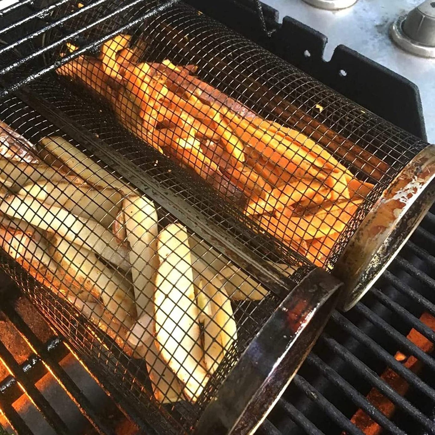 Stainless Steel Grill Basket for Even Cooking