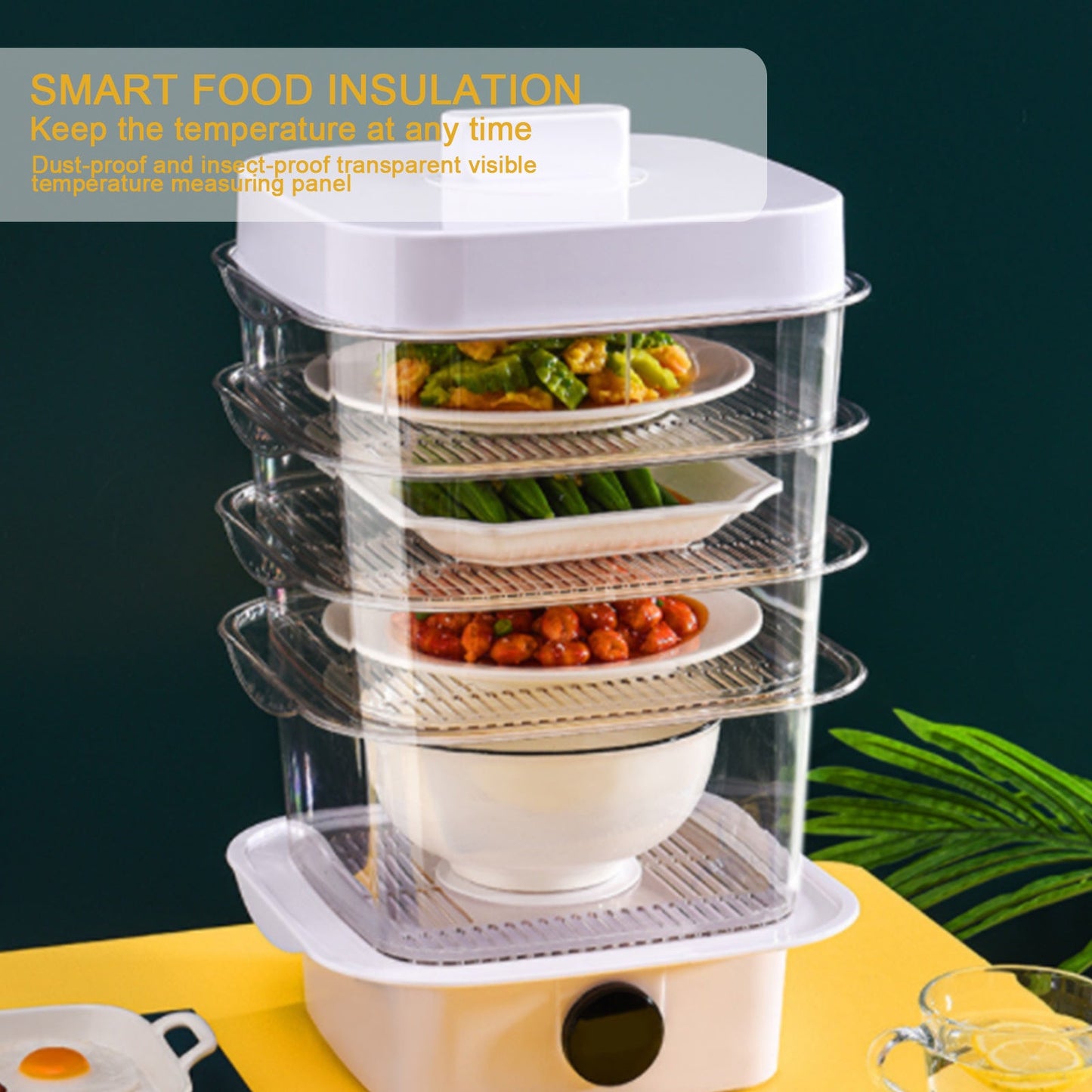 Smart Eco-Friendly Food Steamer with Reusable Trays