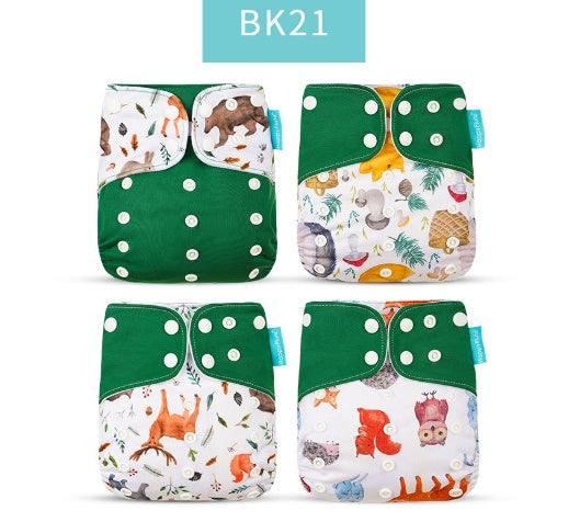 Eco-Friendly Reusable Cloth Diapers - Sustainable, Adjustable, and Gentle on Baby's Skin