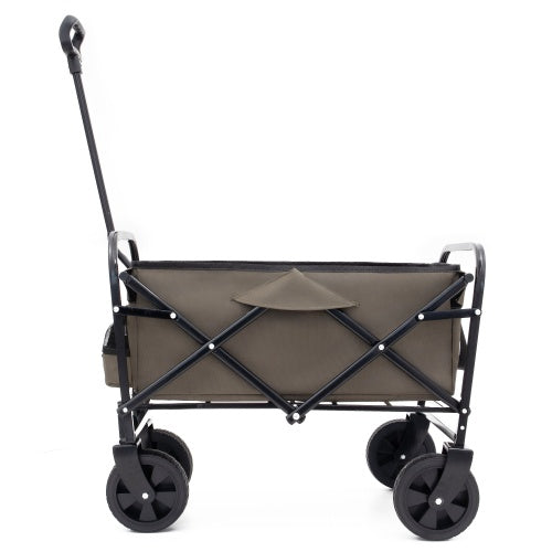 Collapsible Utility Wagon - Durable Folding Cart for Easy Storage