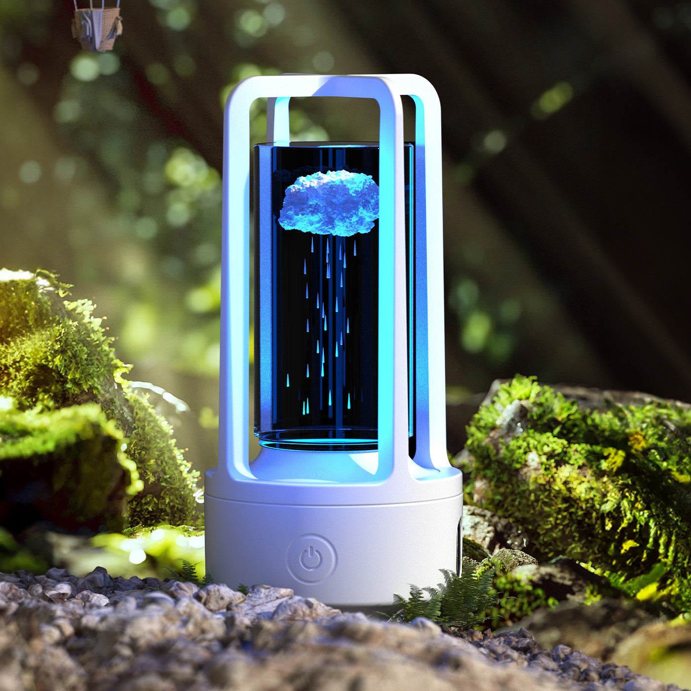 Carved Crystal Lamp - Ambient Decorative Lighting for Wellness