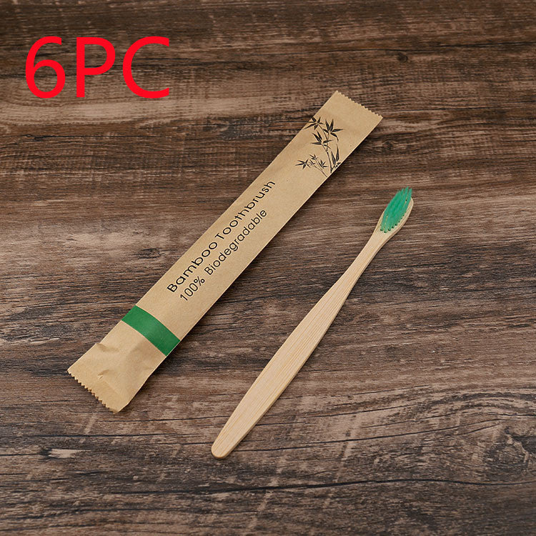 Eco-Friendly Bamboo Toothbrush with Biodegradable Handle