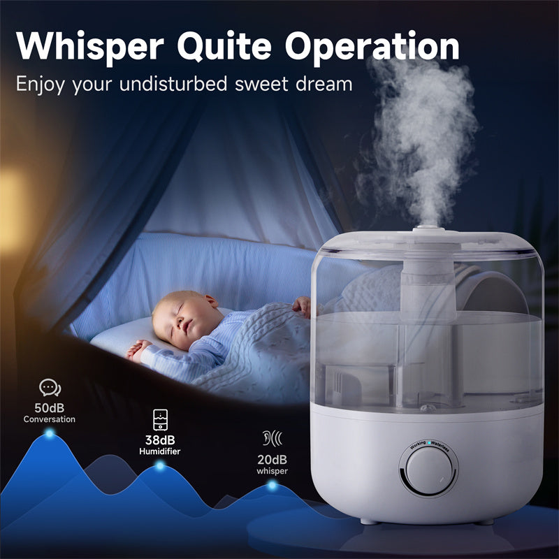 Compact BPA-Free Humidifier for Enhanced Air Quality