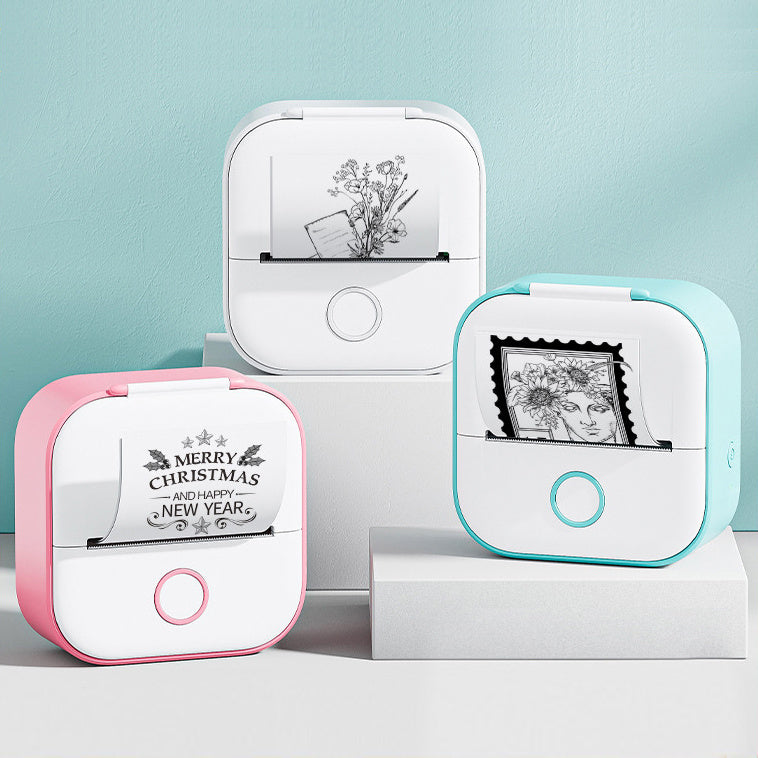 Compact Eco-Friendly Portable Label Printer for Home Organization