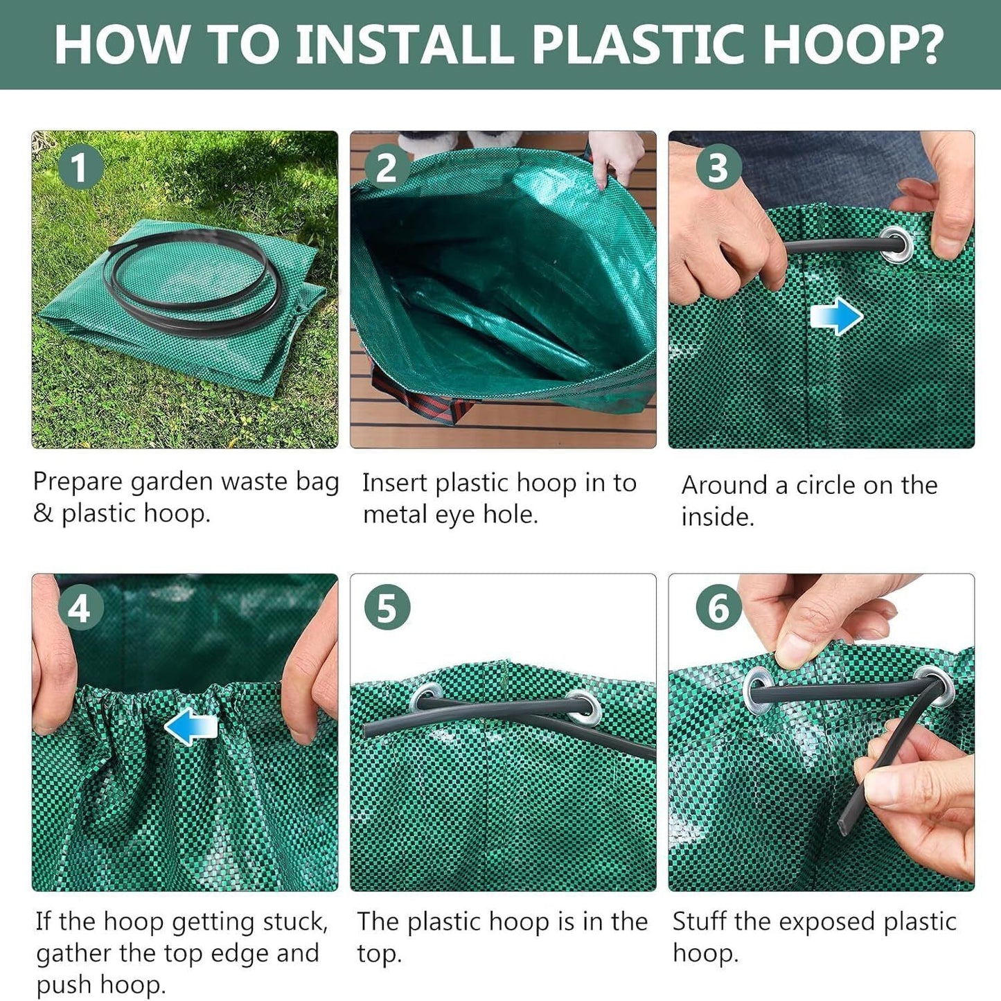 Reusable Garden Leaf Bag - Eco-Friendly, Durable, Waterproof