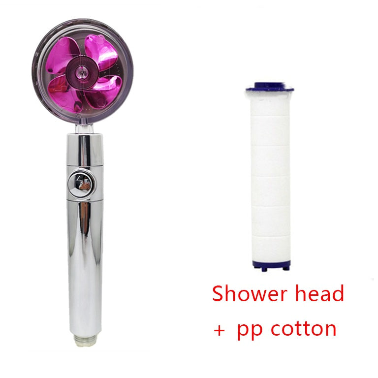 Water-Saving Handheld Shower Head with 360° Rotation and Adjustable Angles